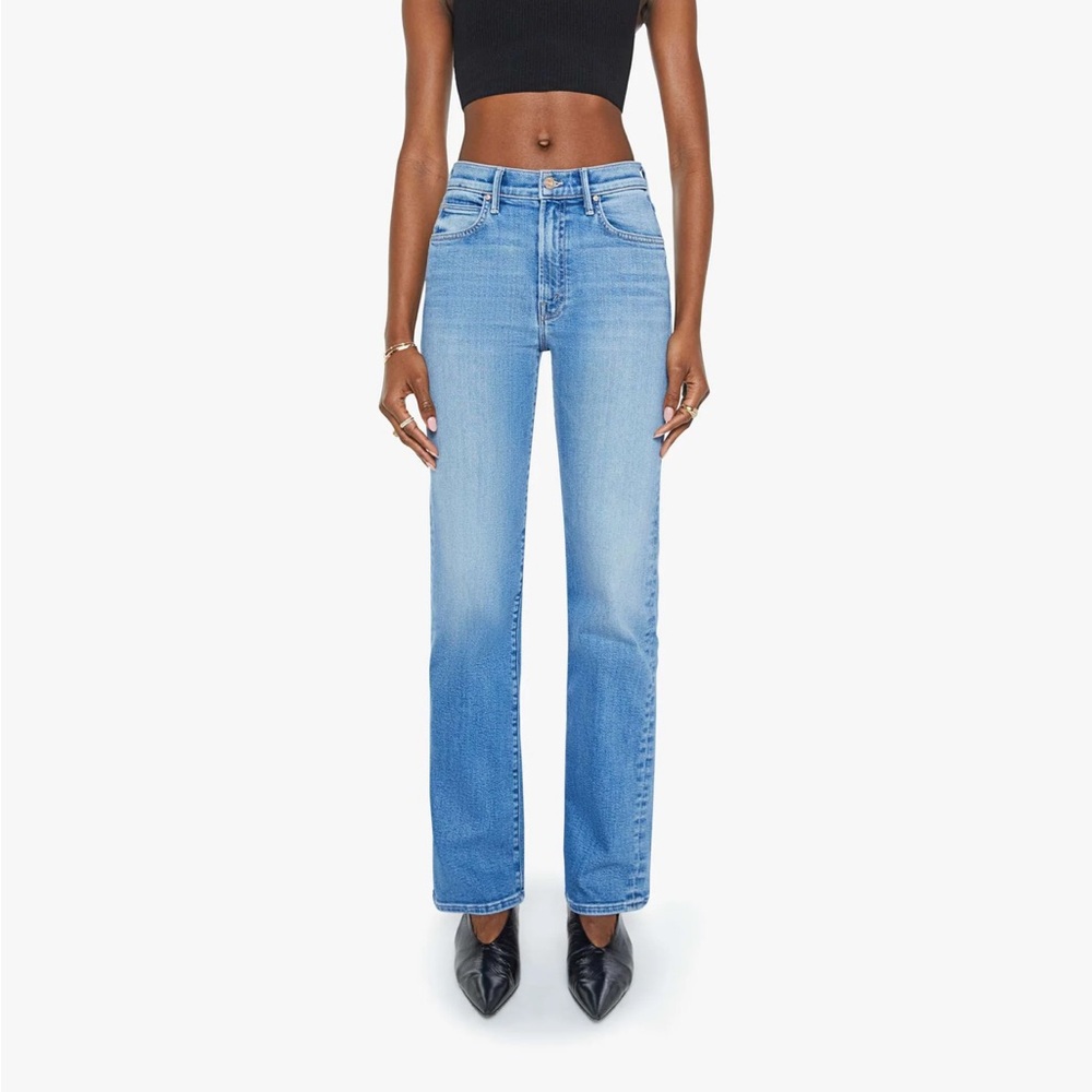 MOTHER Light Blue Straight Leg Jeans